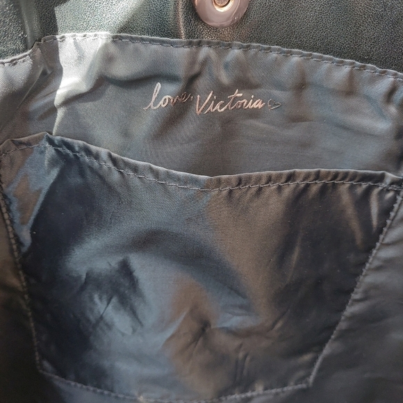 Victoria's Secret Black Fringe Tote - Picture 4 of 4